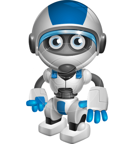 434x464 Robot Vector Cartoon Characters Ultimate Packs By Graphicmama