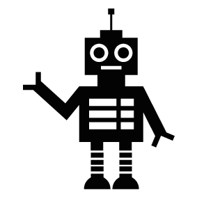 283x283 Collection Of Free Robot Vector Silhouette. Download On Ubisafe