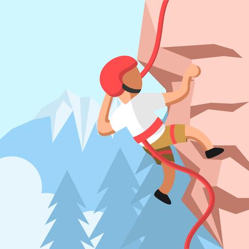 490x490 Rock Climbing Vector