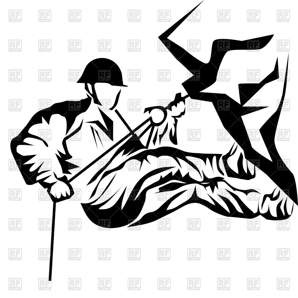 1200x1200 Silhouette Of Rock Climber Vector Image Vector Artwork Of People