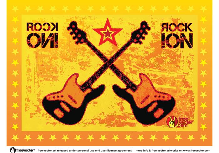 700x490 Rock Guitars Vector