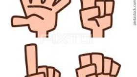 280x158 Rock Paper Scissors Hands Clip Art All About Clipart