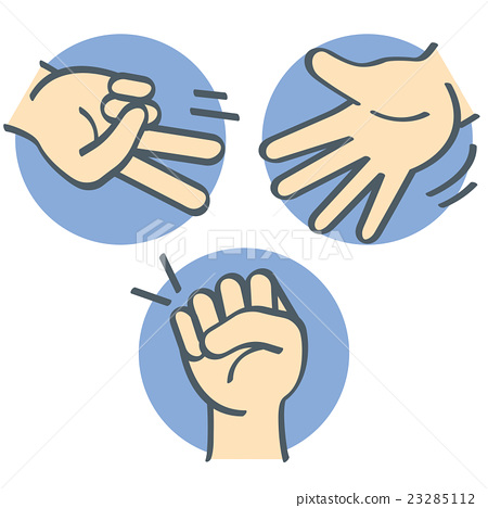 450x468 Hand, Rock Paper Scissors, Vector