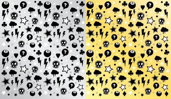 600x349 Punk Rock Pattern Free Vector In Encapsulated Postscript Eps