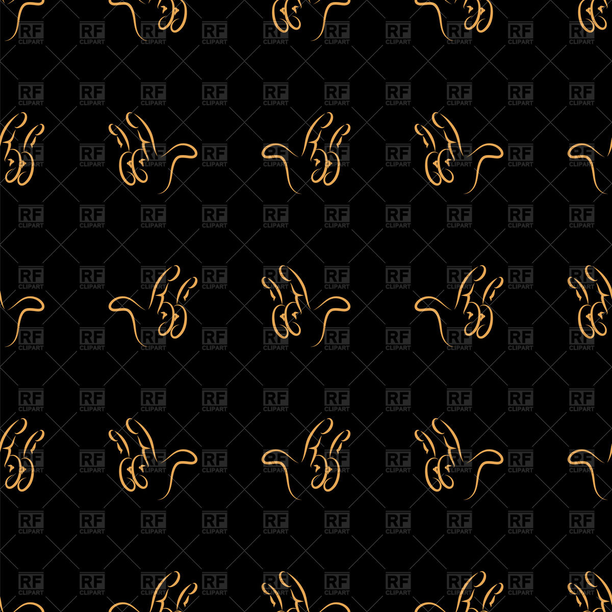 1200x1200 Black Seamless Musical Rock Pattern Vector Image Vector Artwork
