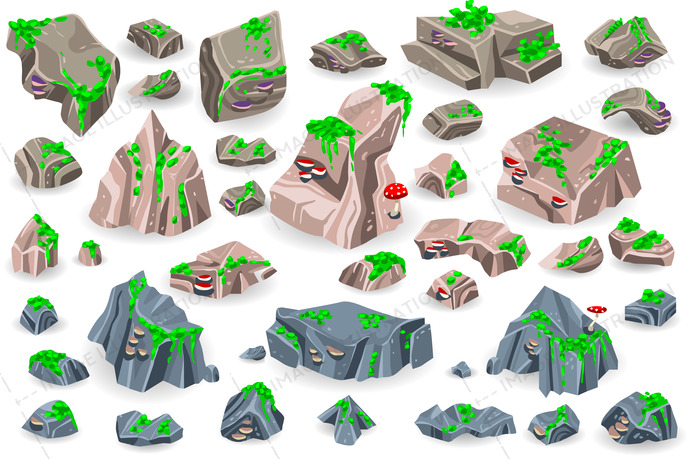 690x459 Rock Vector Collection Game Icons