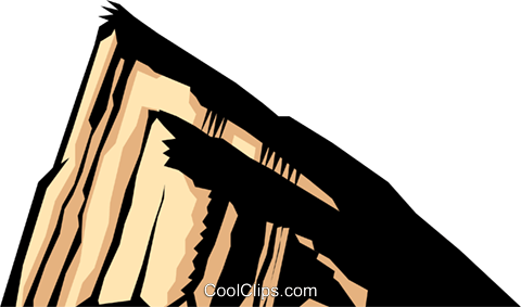 480x283 Rock Of Gibraltar Royalty Free Vector Clip Art Illustration