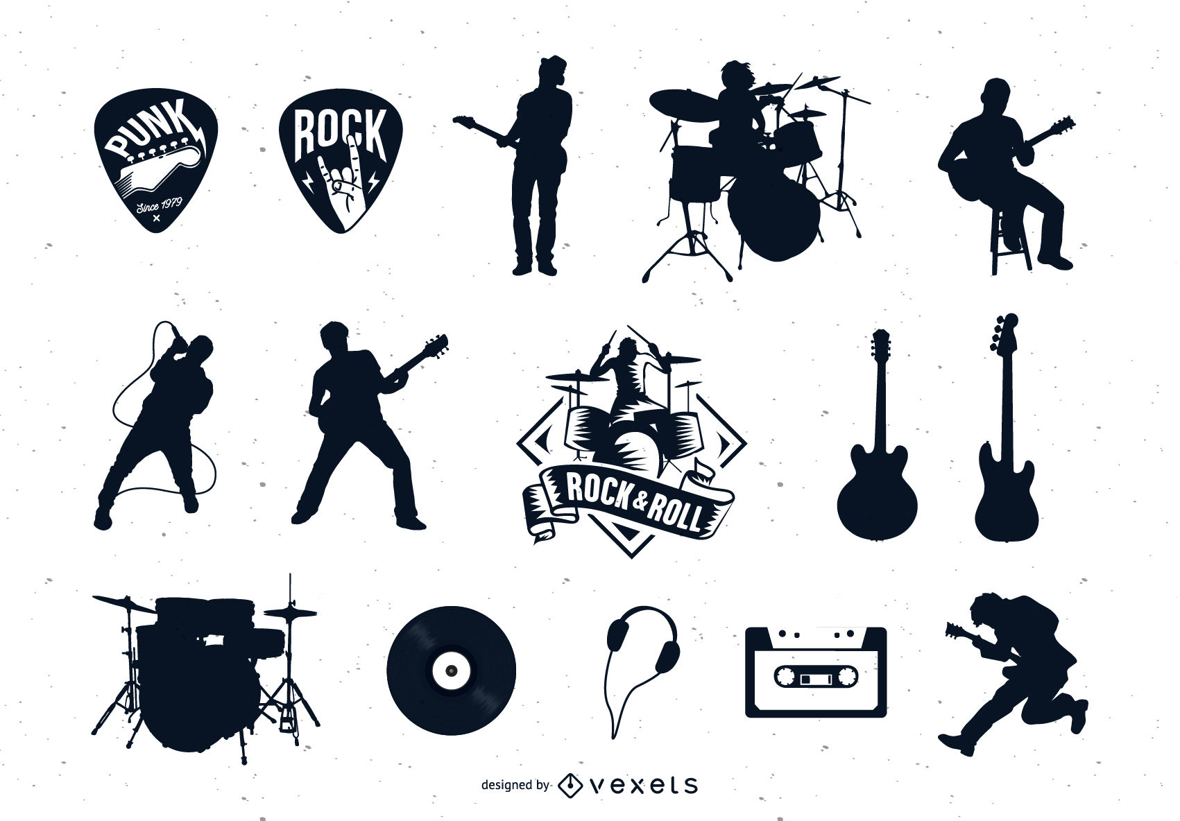 1701x1184 Rock Vector Set