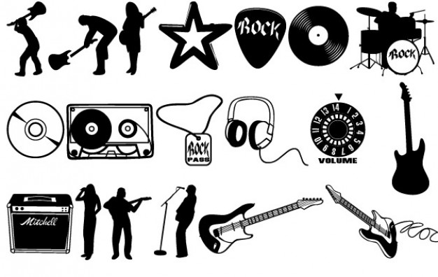 626x396 Rock Vector Set Vector Free Download