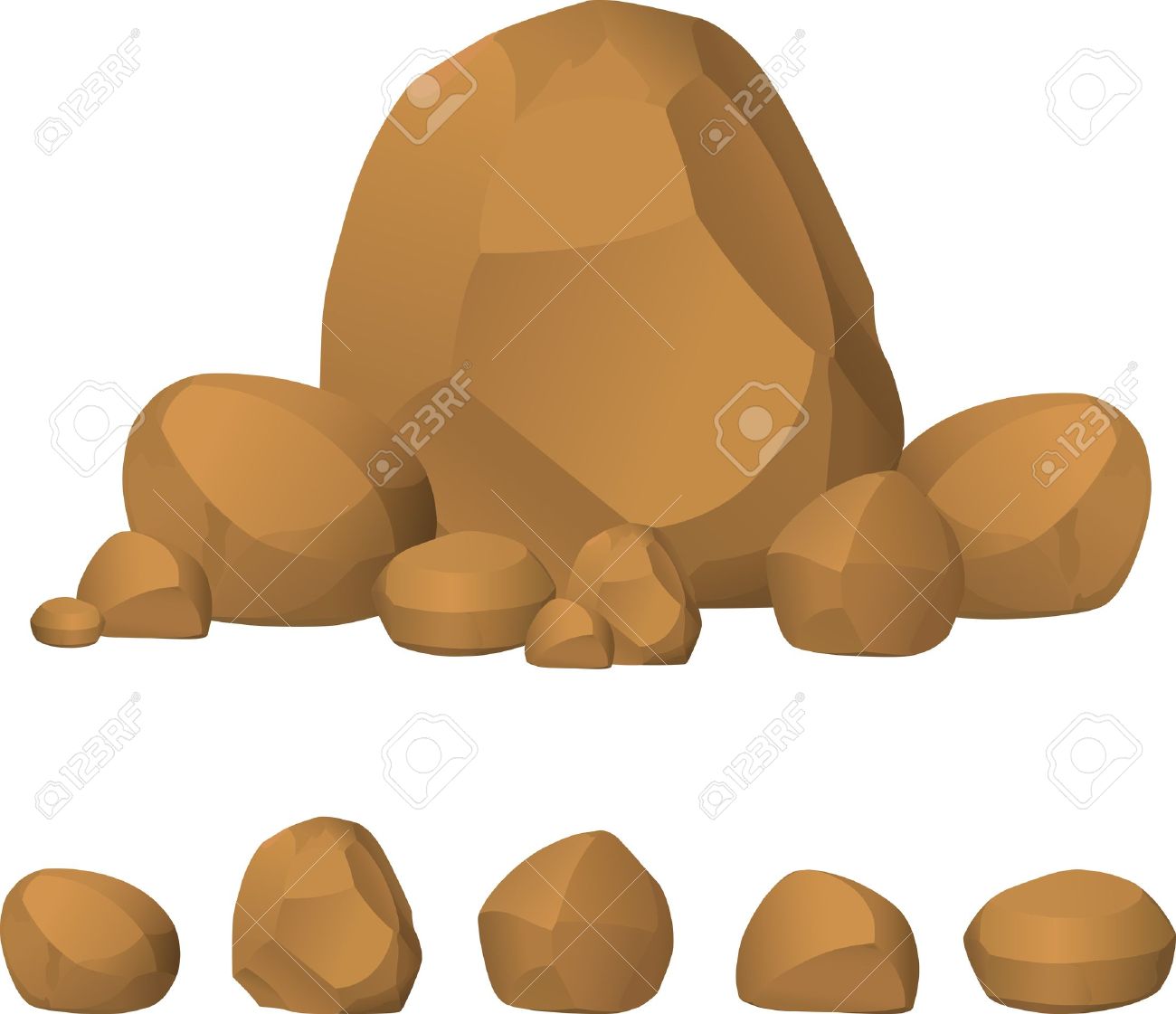 1300x1121 Clipart Rock Vector