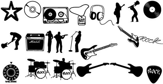 568x294 Free Download Of Rock Vector Set Vector Graphic