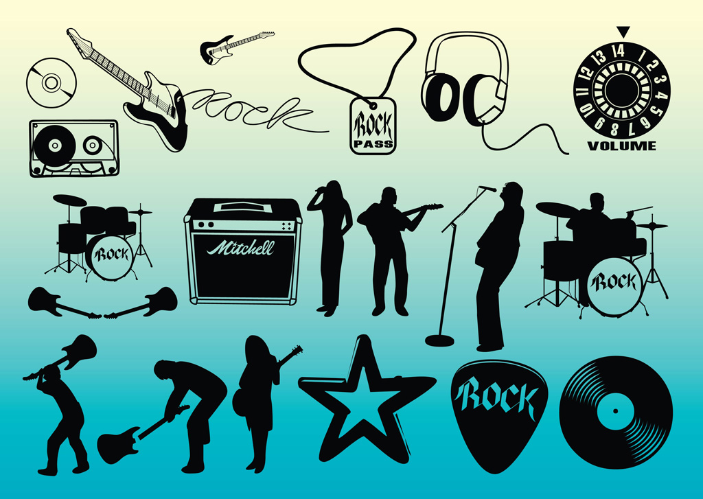 1024x727 Free Rock Music Vectors Vector Art Amp Graphics
