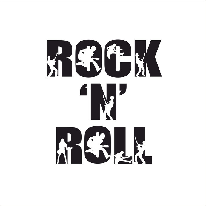 690x690 Rock N Roll Music Graphics Design Svg Dxf Eps By Vectordesign