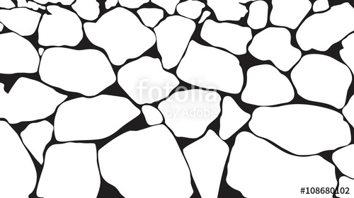 500x280 Background Stone Wall ,vector Illustration Stock Image And