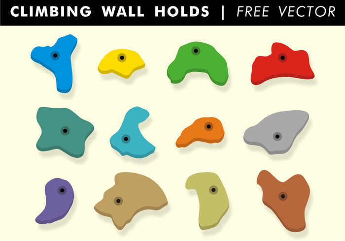 700x490 Climbing Wall Holds Free Vector