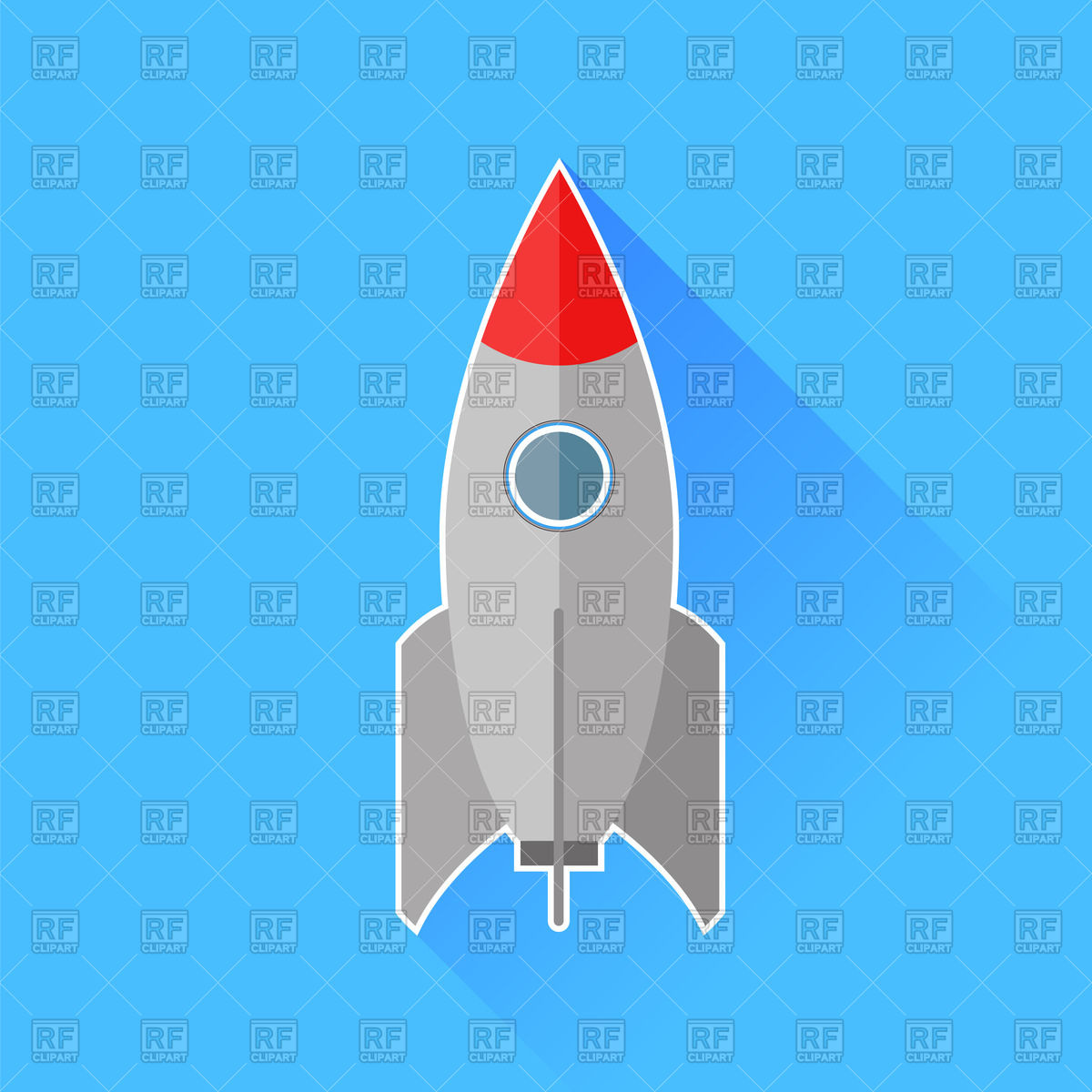 1200x1200 Rocket Flat Icon Vector Image Vector Artwork Of Icons And