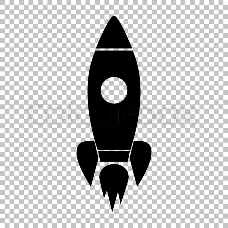 799x800 Rocket Sign. Flat Style Icon On Transparent Background Stock