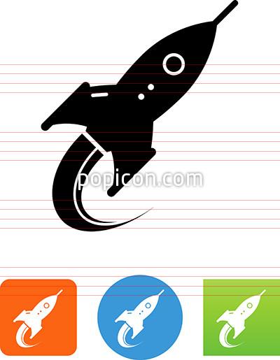 400x515 Vector Rocket Icon
