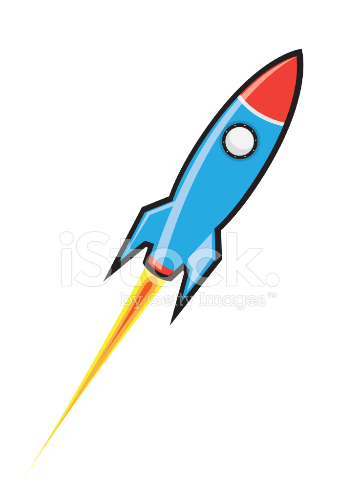 694x1024 Vector Rocket Icon Stock Vector