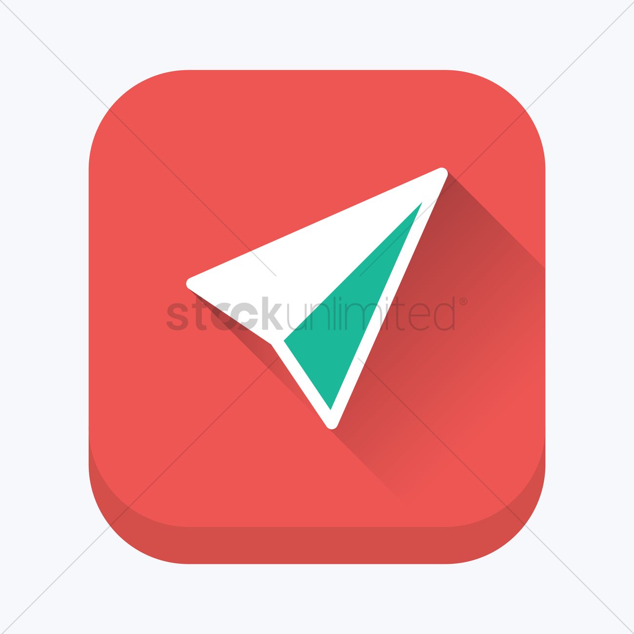 1300x1300 Paper Rocket Icon Vector Image