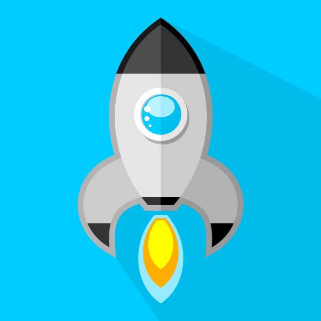 660x660 Rocket Icon Vector