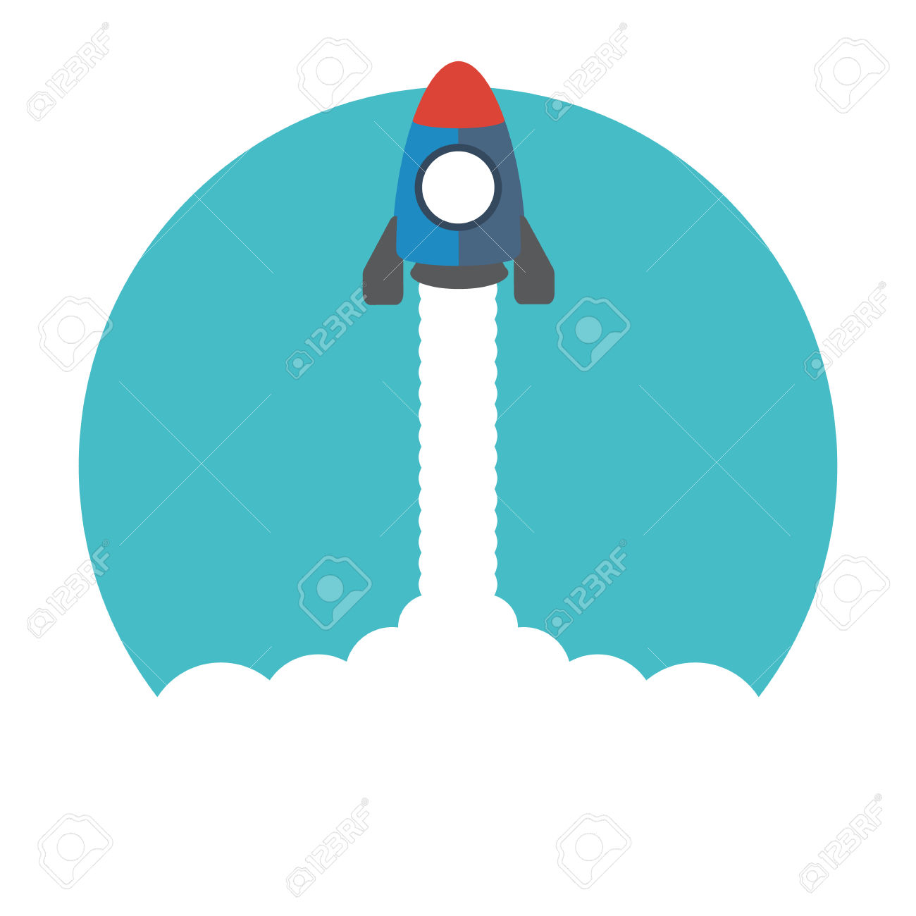 1300x1300 Cartoon Rocket Launch Desktop Backgrounds
