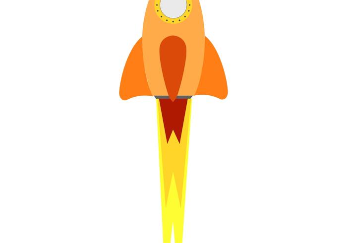 700x490 Flashy Rocket Ship Vector