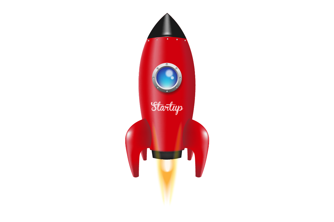 1160x772 Red Rocket Vector By Vm Sketch Market