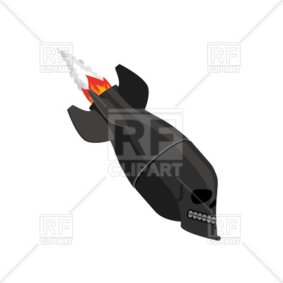 400x400 Scary Air Bomb On White Background