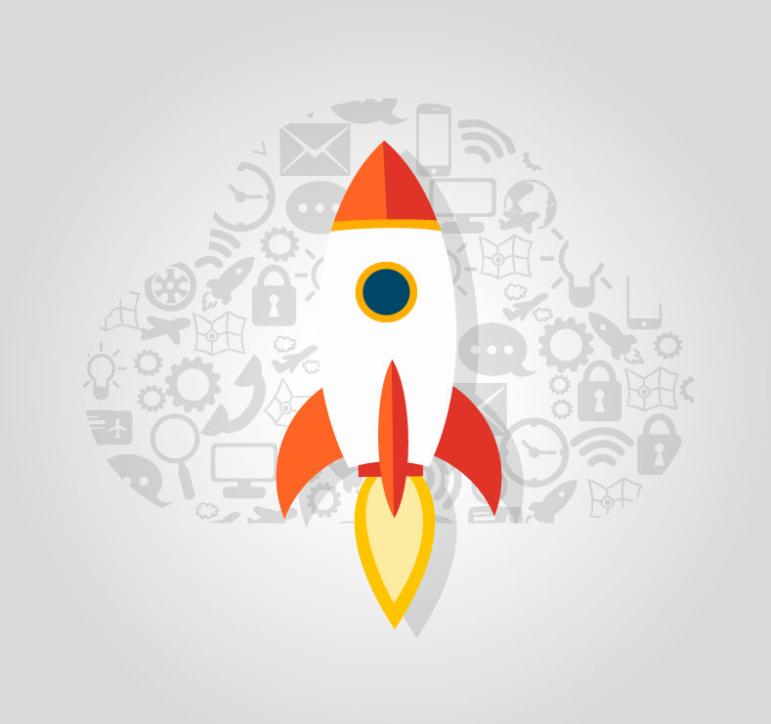 771x724 Beautiful Orange Rocket Vector Free Vector Graphic Download