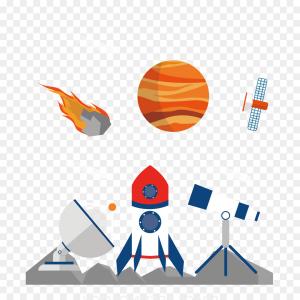 300x300 Png Earth Natural Satellite Rocket And Planet Vector Orangiausa