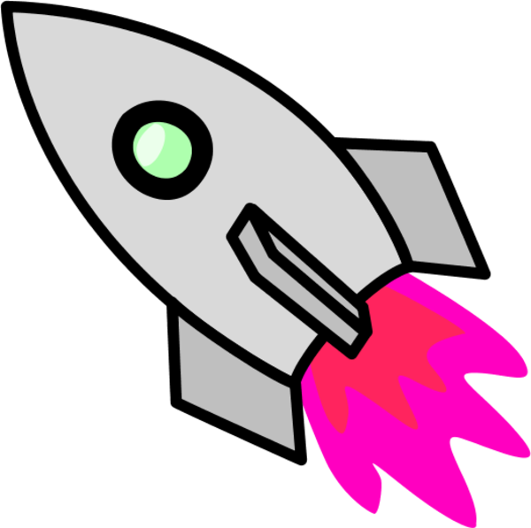 600x597 Rocket Clipart Vector