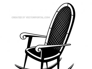 310x233 Rocking Chair Vector Clip Art Image Free Vectors Ui Download
