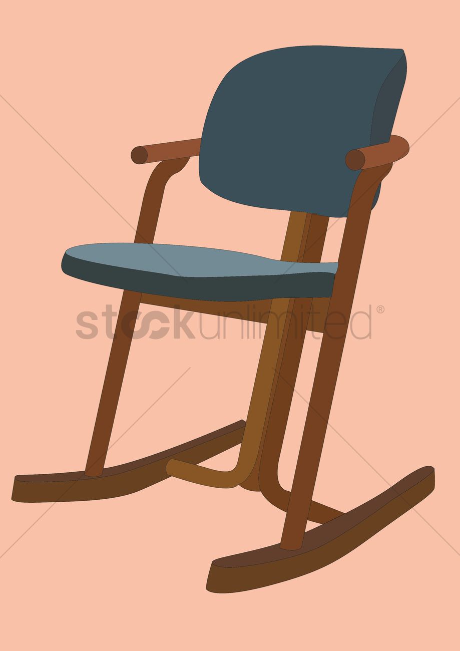 919x1300 Rocking Chair Vector Image