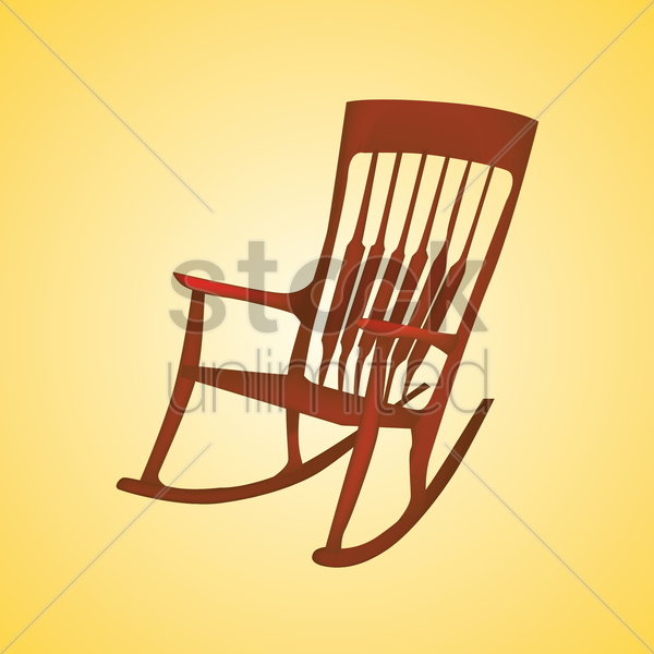 600x600 Rocking Chair Vector Image