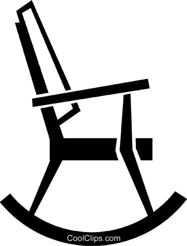 365x480 Rocking Chair Royalty Free Vector Clip Art Illustration Vc047694