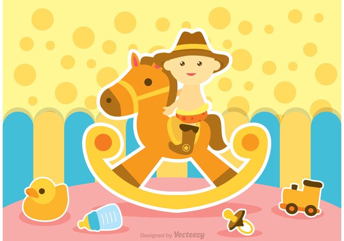 Rocking Horse Vector