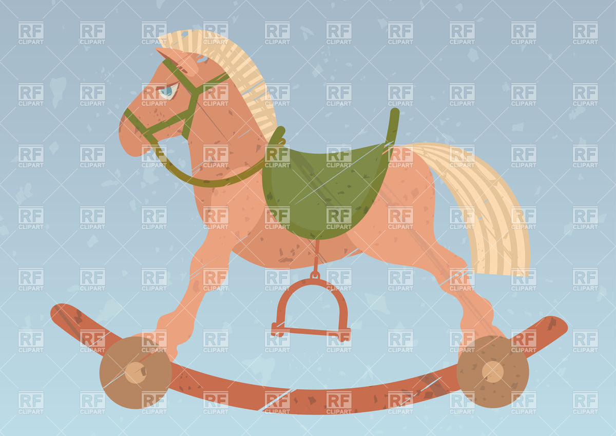 1200x849 Vintage Wooden Rocking Horse Vector Image Vector Artwork Of