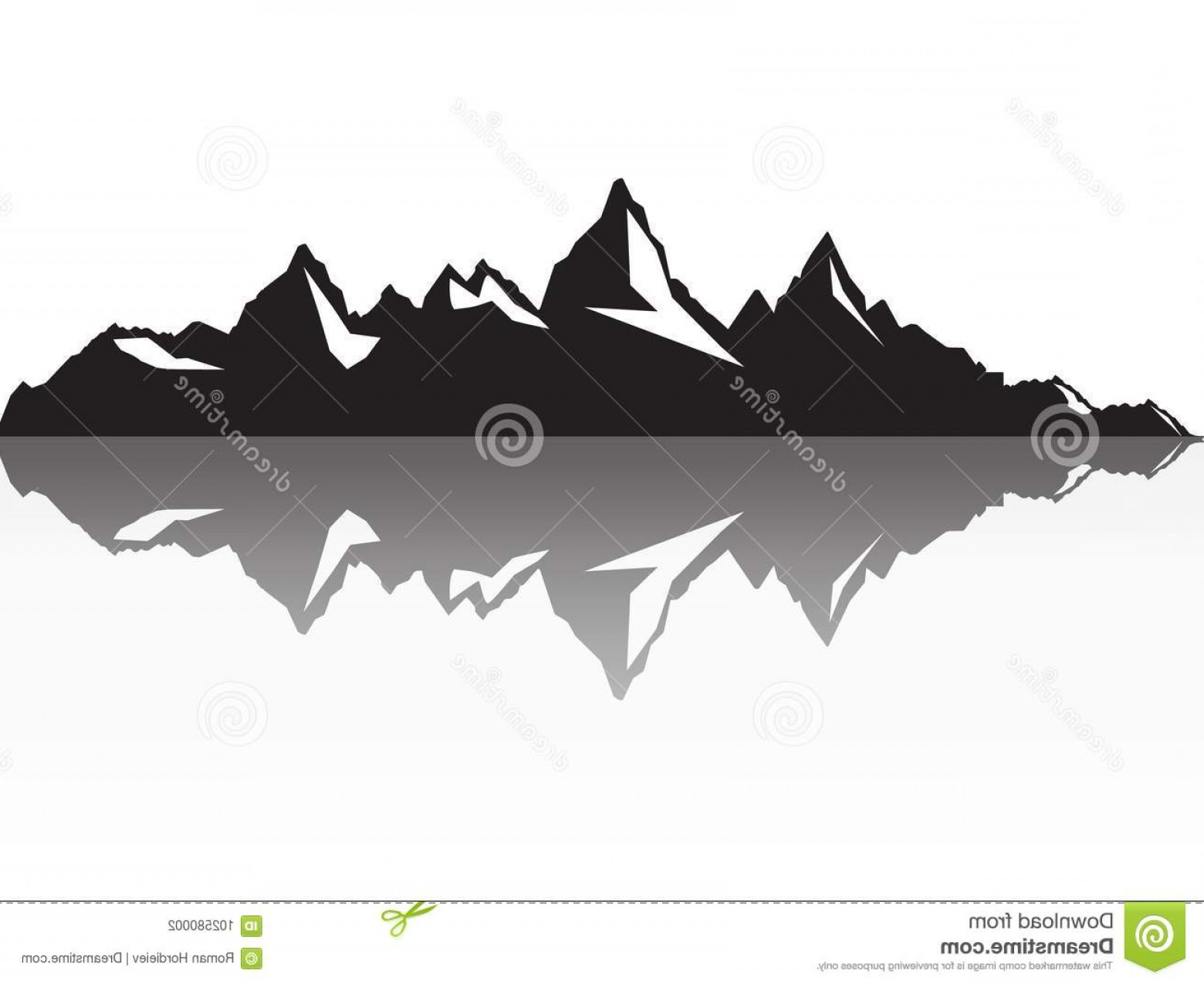 1560x1275 Set Black White Mountain Silhouettes Background Border Rocky