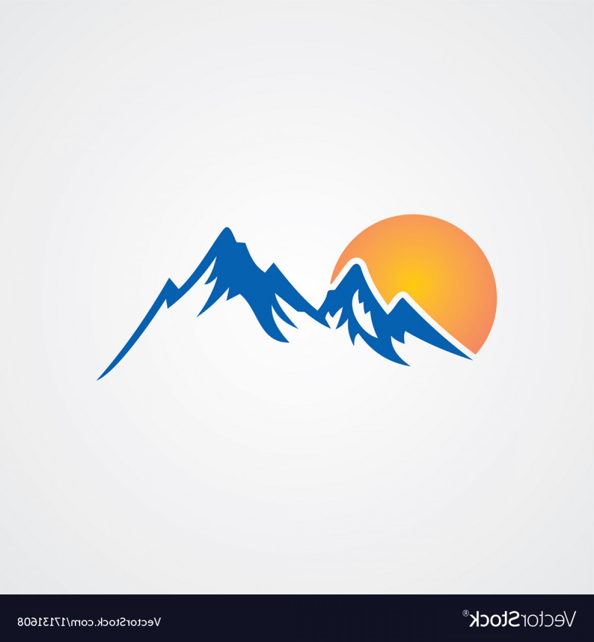 1200x1296 Rocky High Mountain Sun Logo Vector Shopatcloth