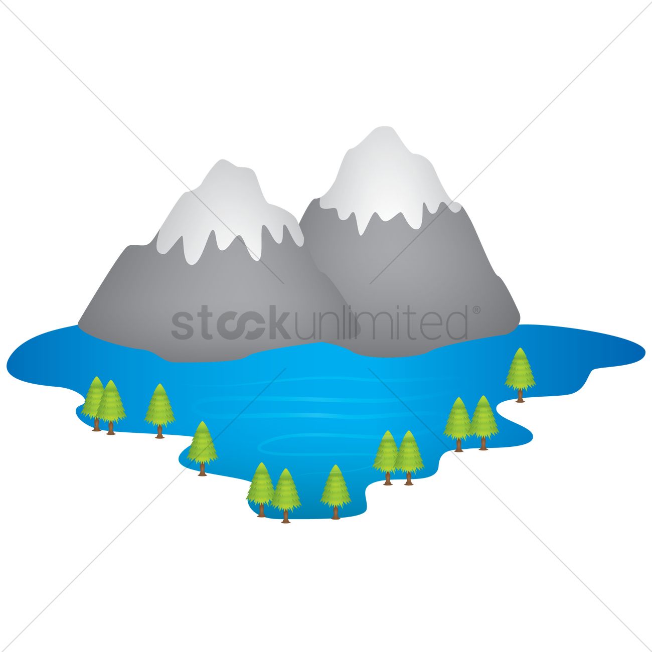 1300x1300 Rocky Mountains Vector Image