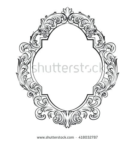 450x470 Victorian Mirror Frame Glamorous Baroque Rococo Mirror Frame Set