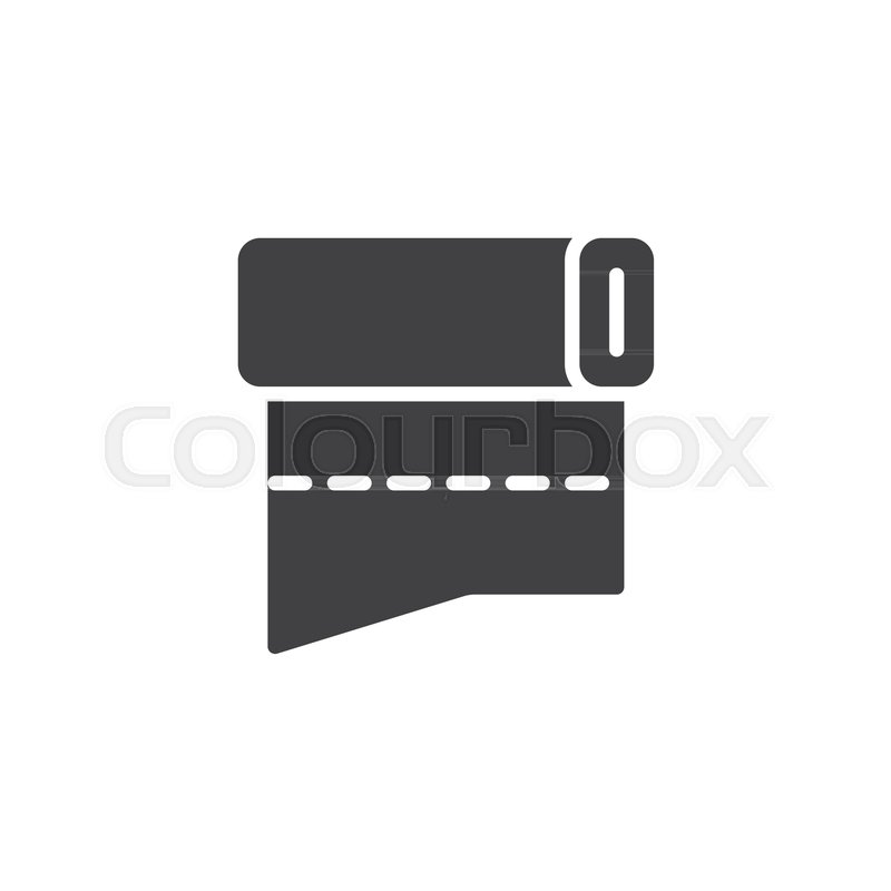 800x800 Fabric Roll Vector Icon. Filled Flat Sign For Mobile Concept And