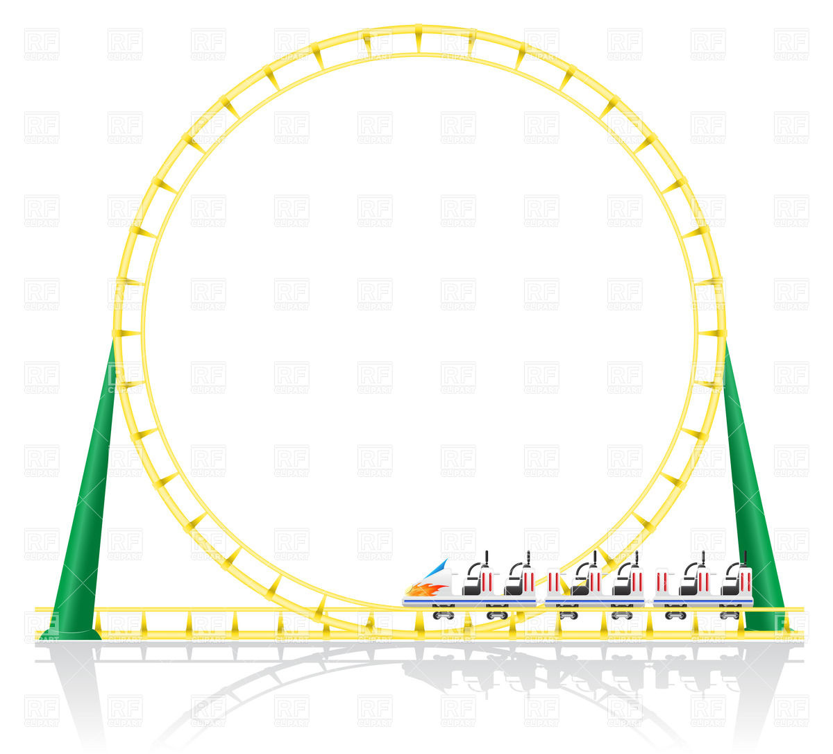 1200x1086 Roller Coaster Vector Image Vector Artwork Of Objects