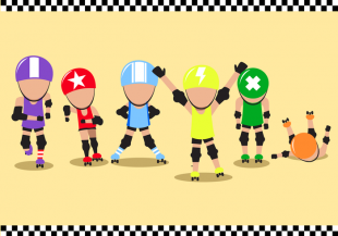 310x217 Roller Derby Equipment Vectors Free Vectors Ui Download