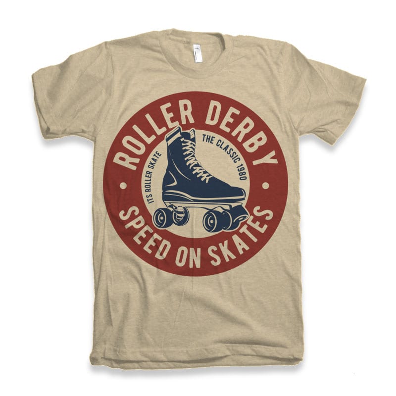 800x800 Roller Derby Vector T Shirt Design