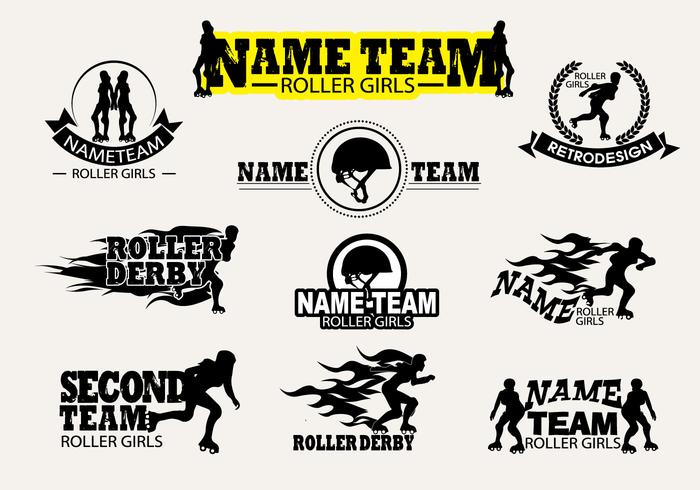 700x490 Vector Label Roller Derby