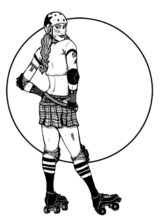 511x697 Roller Derby Girl By Kyohazard