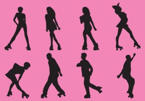 285x200 Roller Derby Free Vector Graphic Art Free Download (Found 120