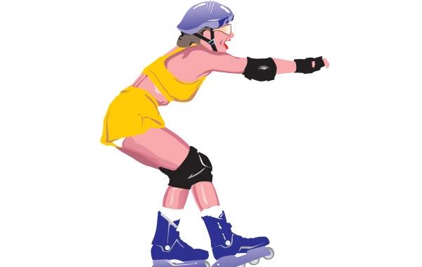 600x380 Roller Skate Vector 7